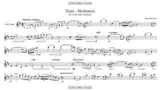 Jules Massenet Thais  Meditation for Violin and Orchestra [upl. by Bachman701]