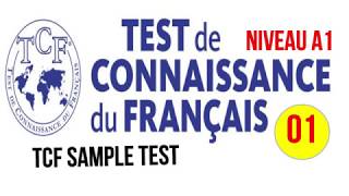 TCF blanc  Test de connaissance du français A1  Video 1 [upl. by Allrud]