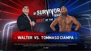 Survivor Series 2022Walter Uk Champion vs Tommaso Ciampa Nxt Champion [upl. by Shreeves]