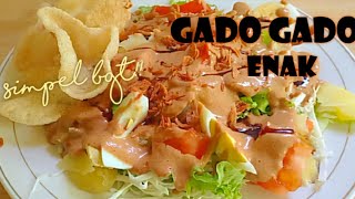 Resep gado gado enak simple  gado gado siram [upl. by Mikihisa]