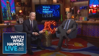 Anderson Cooper Grills Andy Cohen in a Special OneonOne Interview  WWHL [upl. by Ahsinhoj920]