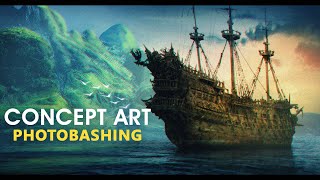 Guide to Photobashing  Concept Art Tutorial For Beginners  Photoshop Digital Painting Techniques [upl. by Streeter]