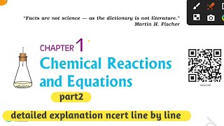 part 2 Ch1 Chemical Reaction And Equation Ncert Line By Line explanation ncert [upl. by Reace]