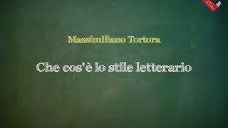 Che cosè lo stile letterario [upl. by Finbar266]