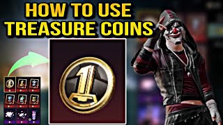 HOW TO USE TREASURE COIN PUBG MOBILE  TREASURE COIN KESY ISTMAL KARY [upl. by Notyad]