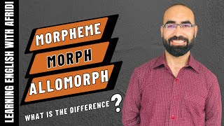 morphemes morphs and allomorphs easy explanation [upl. by Ecnarwal]