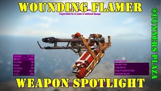 Fallout 4 Weapon Spotlights Wounding Flamer Gunners Plaza [upl. by Greyson386]