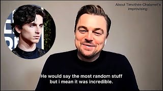 Leonardo DiCaprio amp Jennifer Lawrence on Timothée Chalamet’s improv scenes  DON’T LOOK UP [upl. by Cappello132]