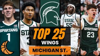 Top 25 Wing Groups In College Basketball Michigan State Spartans [upl. by Rubinstein718]