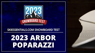 2023 Arbor Poparazzi Camber and Rocker  SkiEssentialscom Snowboard Test [upl. by Learrsi]