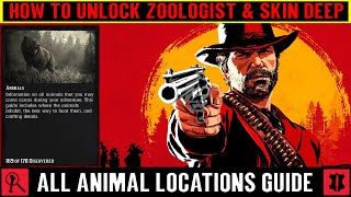 Red Dead Redemption 2 Zoologist amp Skin Deep  All Animal Locations Guide [upl. by Ailima]