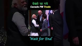 PM Modi with US President Joe Biden and PM Trudeau of Canada justintrudeau joebiden modi shorts [upl. by Ahsikad]