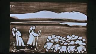 Weihnachtsgeschichte 2  Die Hirten  Sandpainting  Mensch Gott [upl. by Faustena]