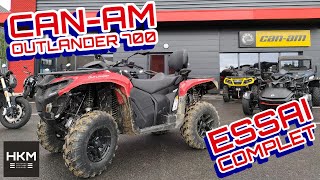 CANAM Outlander 700 2024 mon essai complet [upl. by Srednas337]