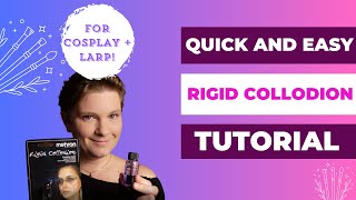 Mehron Rigid Collodion Application  Removal Tutorial EASY Scar Makeup [upl. by Sharos419]