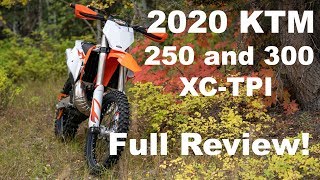 2020 KTM 300 XC TPI and 250 XC TPI Full Review [upl. by Rebe509]