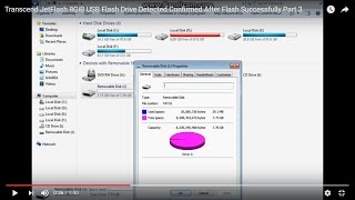 Transcend JetFlash 8 GB USB Flash Drive Detected Confirmed After Flash Successfully Part 3 [upl. by Jae]