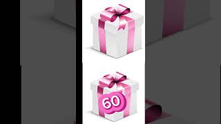 50 vs 60 viralvideo gifts gift shorts shortsfeed youtube yoitubeshorts giftbox [upl. by Amethyst]