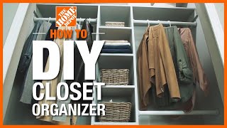 DIY Closet Organizer  The Home Depot [upl. by Llyrpa717]