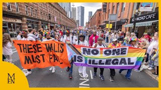 Highlights of the Manchester Pride Parade 2024 [upl. by Doownel]