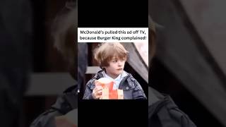 McDonald’s pulled this ad off TV because Burger King complained [upl. by Adnuhsar]