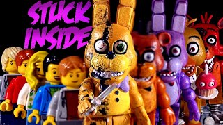 FNaF STUCK INSIDE  Music Video IN LEGO  Five Nights at Freddys Movie Springlock Failure [upl. by Lipkin]