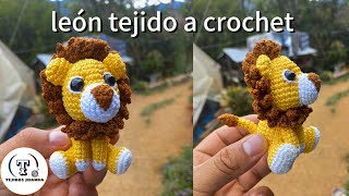 mini león 🦁 tejido a crochet paso a paso quotprimera partequot [upl. by Menis]