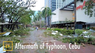 Aftermath of Typhoon OdetteRai IT Park Cebu Philippines【4K】 [upl. by Anertak]