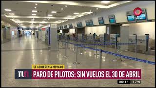 Paro de pilotos sin vuelos el 30 de abril [upl. by Alvita554]