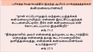 Promises from the Bible in Tamil  வேதாகமத்தில் இருந்து வாக்குத்தத்தங்கள் [upl. by Esydnac]