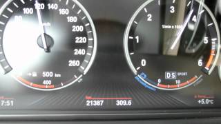 2013 BMW 525d 218 hp xdrive 0100 Kmh [upl. by Cupo]