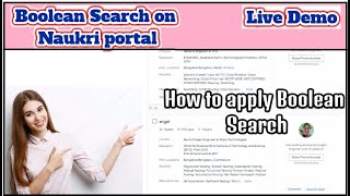 How to apply Boolean Search on Naukri Portal II In Eng [upl. by Berget]