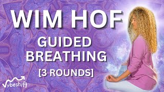 Guided Wim Hof Method Breathing  3 Rounds [upl. by Reivaxe]