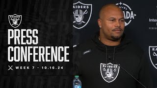 Coach Pierce on Facing the Rams and Next Man Up Mentality  Raiders  NFL [upl. by Oakleil]