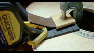 stewmac hd28 kit guitar build neck set part 5 lets glue her up [upl. by Alexina]