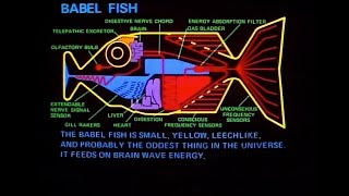 Babel Fish  The Oddest Thing In The Universe  The Hitchhikers Guide To The Galaxy  BBC [upl. by Nadnal]