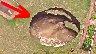 Huge Sinkhole in Elderly Couples Backyard Led To Amazing Discovery About Their House [upl. by Gannie]