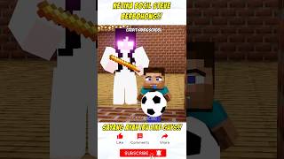 Ketika bocil steve berhong kepada ibunya ‼️😱shorts shortvideo game funny minecraft [upl. by Airolg]