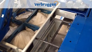 Palletizing  Automatic Palletizer machine VPM10 by Verbruggen  stacking crates [upl. by Ahsurej547]