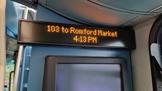 Short Working  103 to Romford Market [upl. by Hyacinthia]