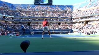 Court level view of GasquetFerrer 2013 USO QF [upl. by Schlicher]