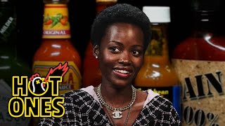 Lupita Nyong’o Feels Every Emotion While Eating Spicy Wings  Hot Ones [upl. by Gnoh596]