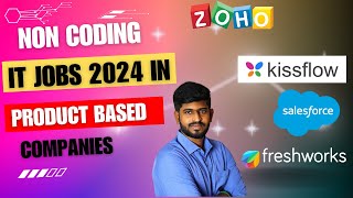 Non Coding IT Jobs in 2024 Zoho freshworks Salesforce  Kissflow  camp2corp  Tamil [upl. by Rojam]