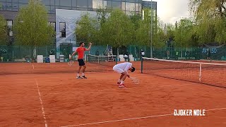 Novak Djokovic plays doubles with Former No1 MekticPavic  1080p [upl. by Massarelli]