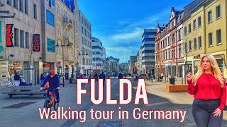 Fulda Germany  Tour in Fulda in der Innenstadt 4k HDR 60fps [upl. by Anillek623]