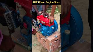 Small Diesel Engine start machine dieselmachine engine dieselengine shrots 4hp [upl. by Imoian]