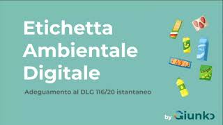 LEtichetta Digitale by Giunko soluzione innovativa per letichettatura ambientale [upl. by Brause121]