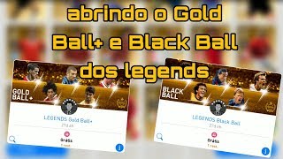 PES 2019 MOBILE  OLHA OS LENDAS QUE TIREI NO GOLD BALL E BLACK BALL [upl. by Esojnauj]