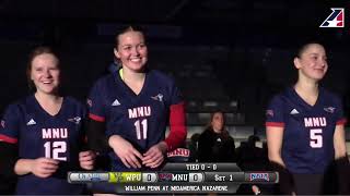 MNU Volleyball vs William Penn 2024a [upl. by Araiet]