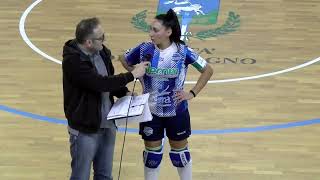 Supercoppa Italiana Femminile  Andata  Intervista Pamela Lapolla capitana Roller Matera [upl. by Adroj]